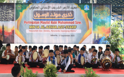 Meriah dan Penuh Makna, MIN 14 Jakarta Menggelar Peringatan Maulid Nabi Muhammad SAW