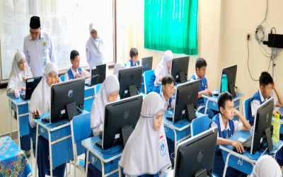Pelaksanaan Hari Pertama ANBK di MIN 14 Al-Azhar Asy-Syarif Berjalan Lancar dan Tertib