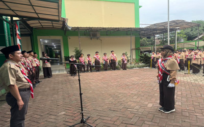 Semangat Hari Pramuka ke-64 di MIN 14: Kolaborasi untuk Membangun Ketahanan Bangsa